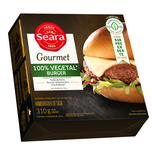 100% Vegetal Burger Seara Gourmet 310g