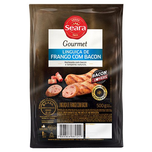 Linguiça de Frango com Bacon Seara Gourmet 500g