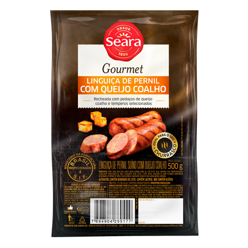Linguiça de Pernil com Queijo Coalho Seara Gourmet 500g