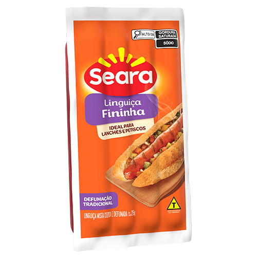 Linguiça Fininha Defumada Seara 215g