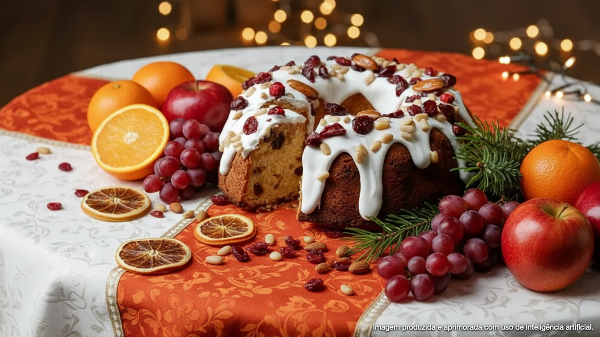 Bolo de Natal com frutas cristalizadas e nozes: aprenda a melhor receita!
