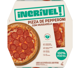 Pizza de Pepperoni com Mussarela Incrível! 100% Vegetal 450g
