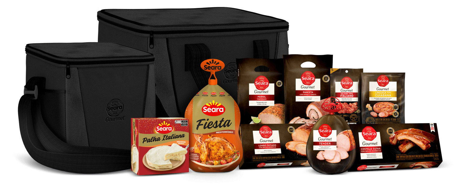 Diversos produtos de um dos kits de kit festa