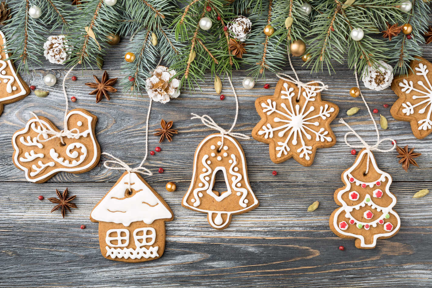 5 Biscoitos de gengibre com temáticas de natal