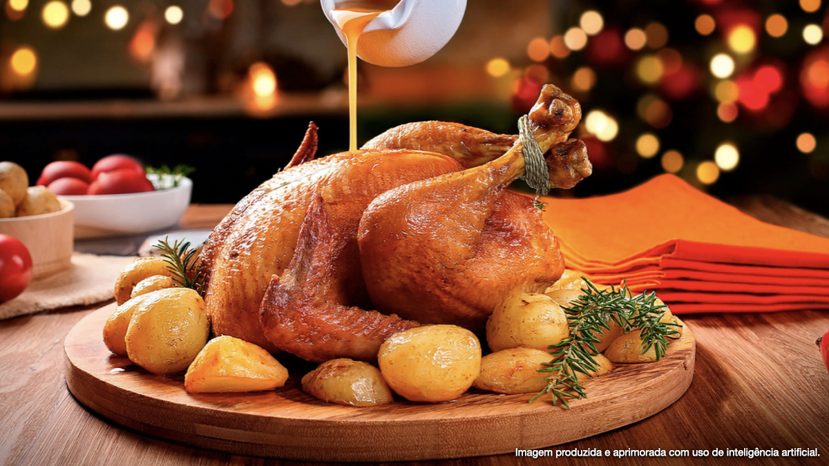 Ave Fiesta ao forno com molho de mostarda e mel