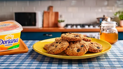 Biscoitos de aveia e mel