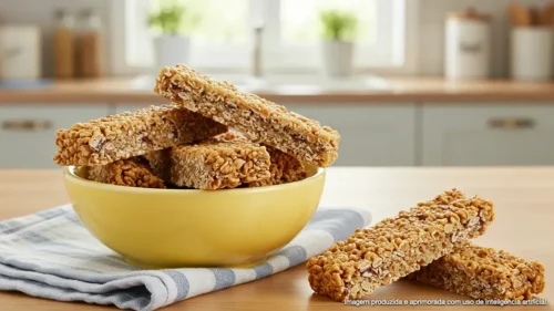 Barrinha de cereal caseira