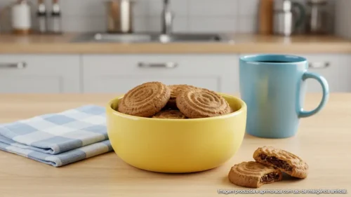 Biscoito amanteigado de café