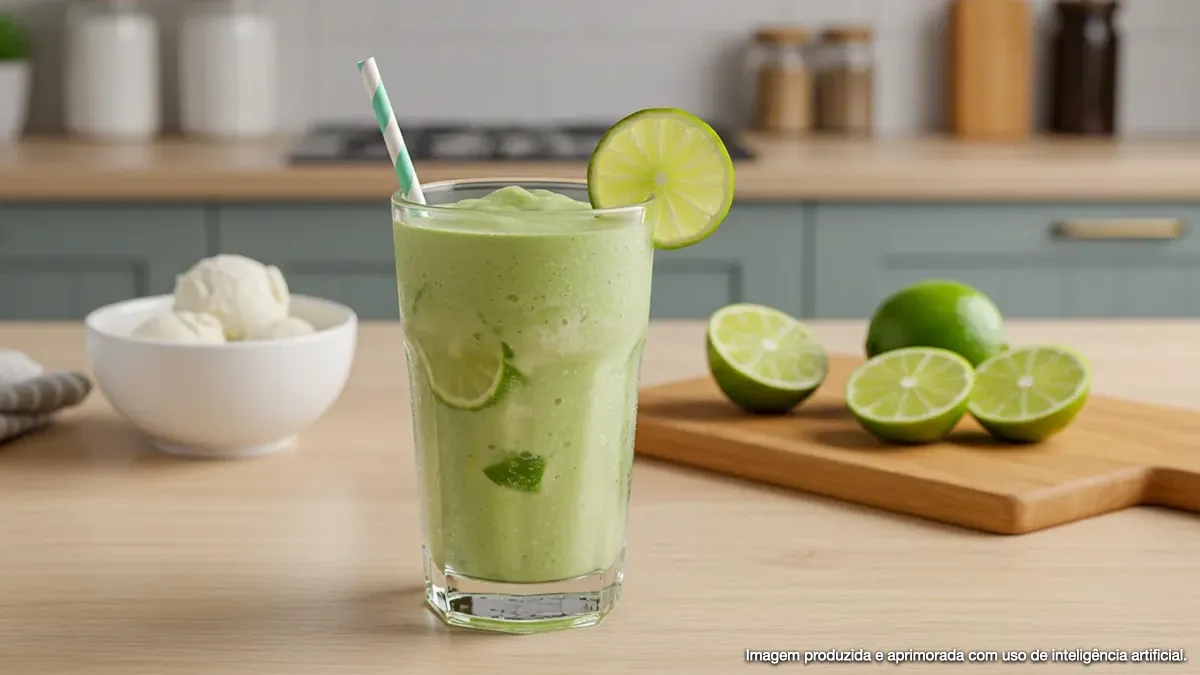 Caipirinha gourmet com sorvete