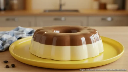 Panacota de café e baunilha