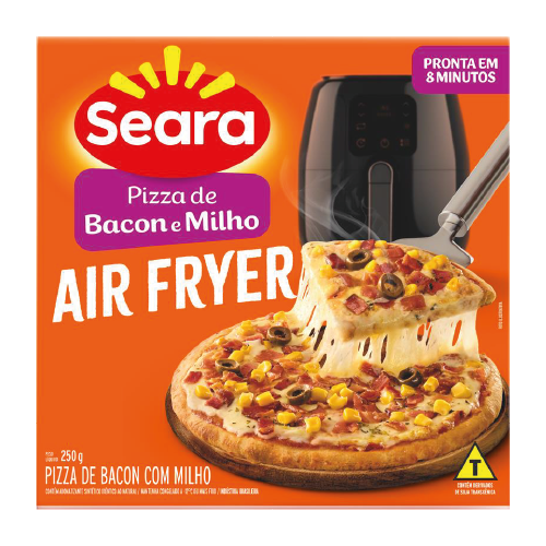 Pizza de Bacon e Milho Air Fryer Seara 250g
