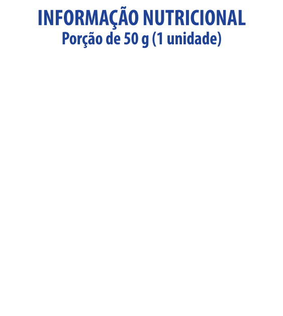Tabela Nutricional Hot Dog