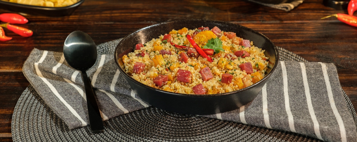Farofa de Banana com Bacon