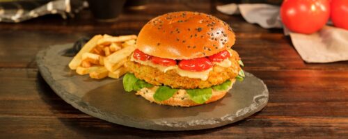 Hambúrguer de Frango Crispy
