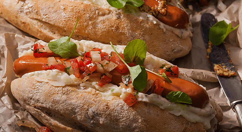 Hot dog de Salsicha Viena