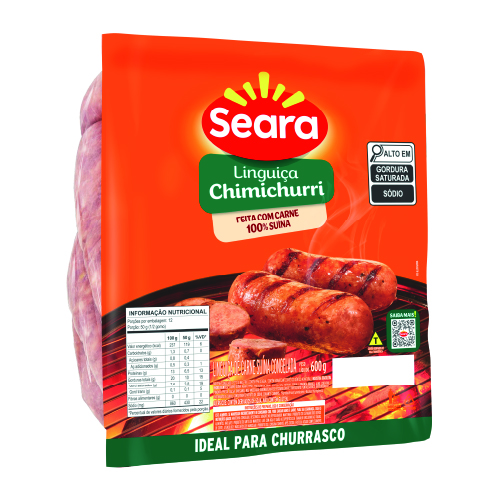 Linguiça chimichurri Seara 600g