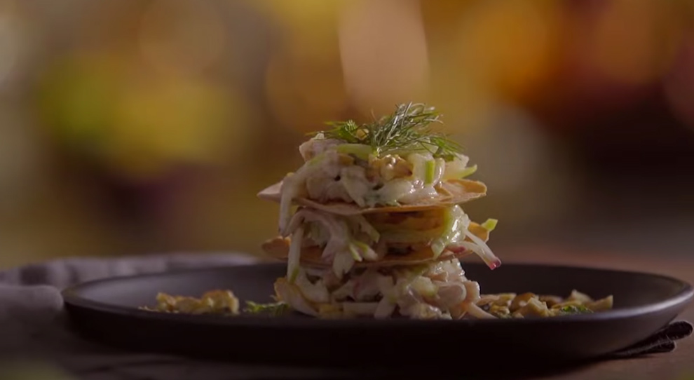 Mil Folhas de Salada Fresca com Presunto Royal
