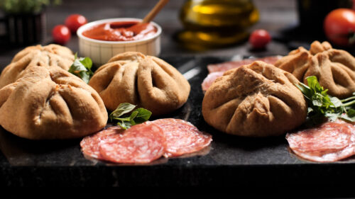 Stromboli Recheado com Salame