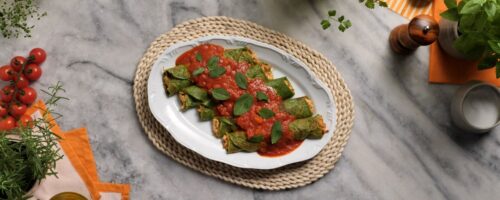 Panqueca de Frango Desfiado com Creme de Mostarda