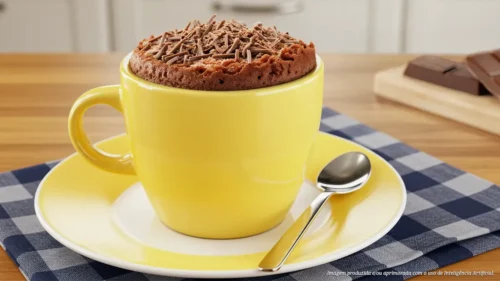 Bolo de caneca de chocolate