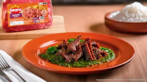 Jerked Suíno com chimichurri