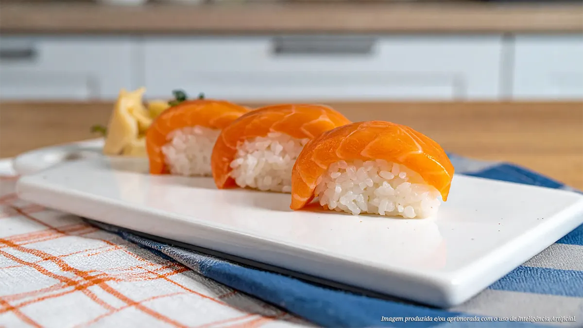 Niguiri de salmão