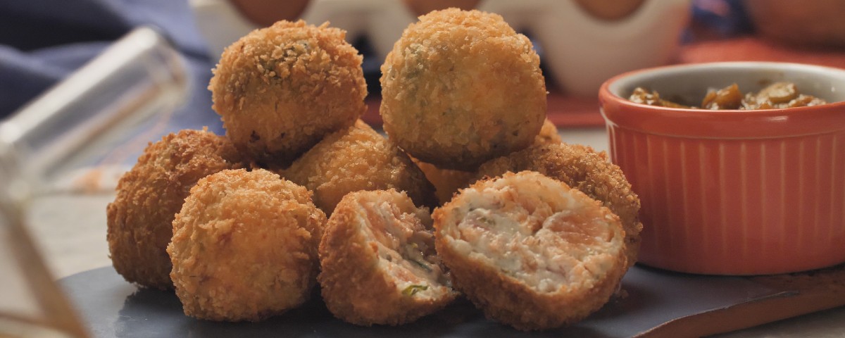 Bolinho de salmão