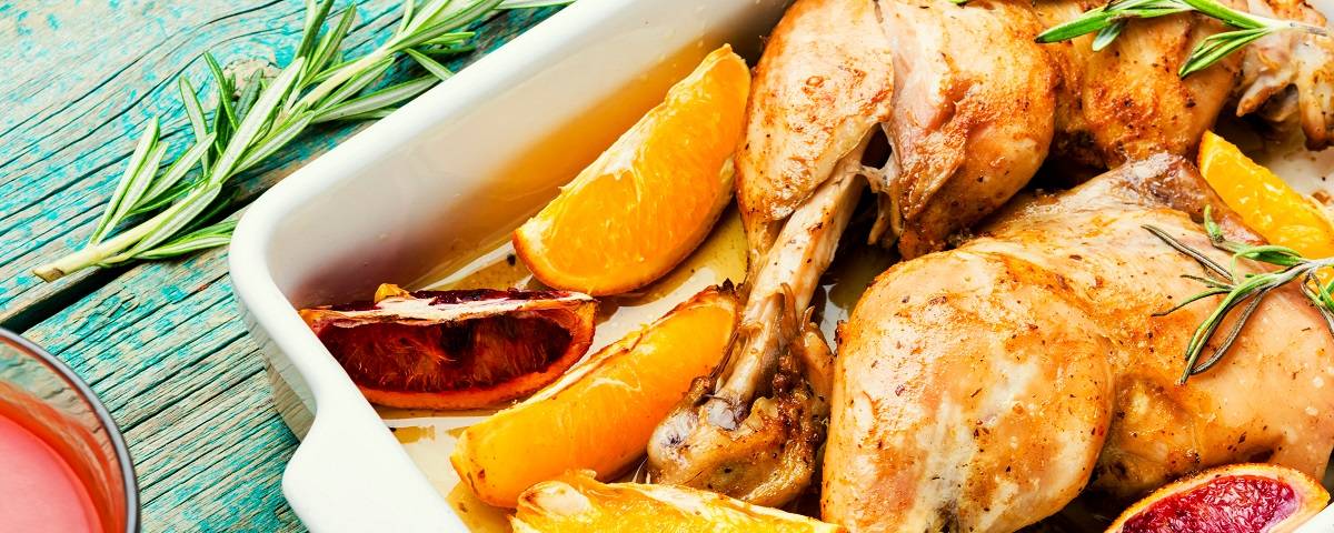 Cozido de Frango com Molho de Laranja