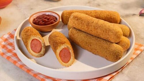 Enroladinho de Salsicha Frito