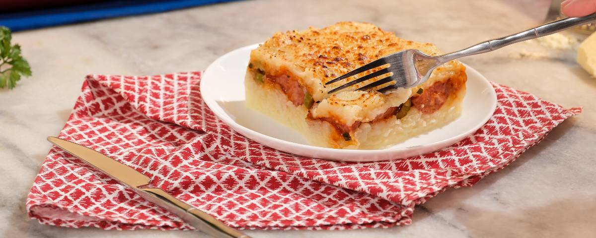 Escondidinho de calabresa