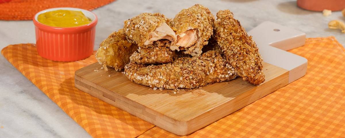 Filezinho de frango empanado