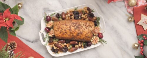Lombo de Natal com Ameixas e Tâmaras