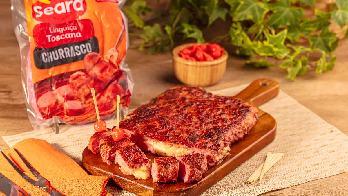 Manta de linguiça aperitivo