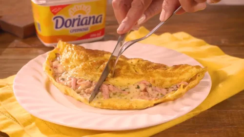 Omelete com Queijo e Presunto