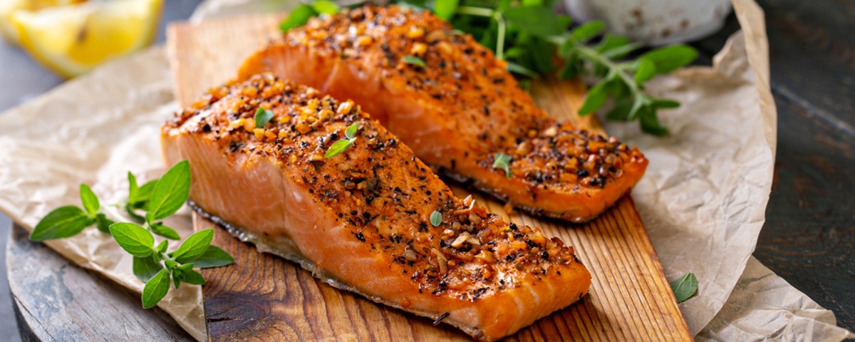 Salmão no forno