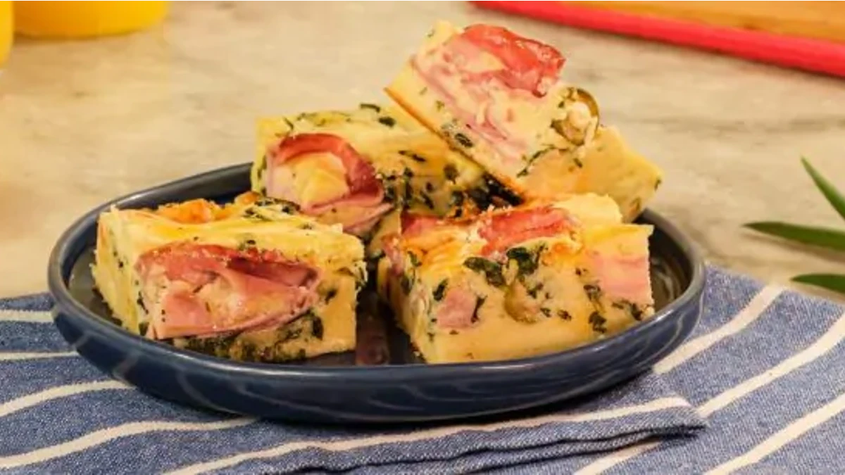 Torta de presunto e queijo