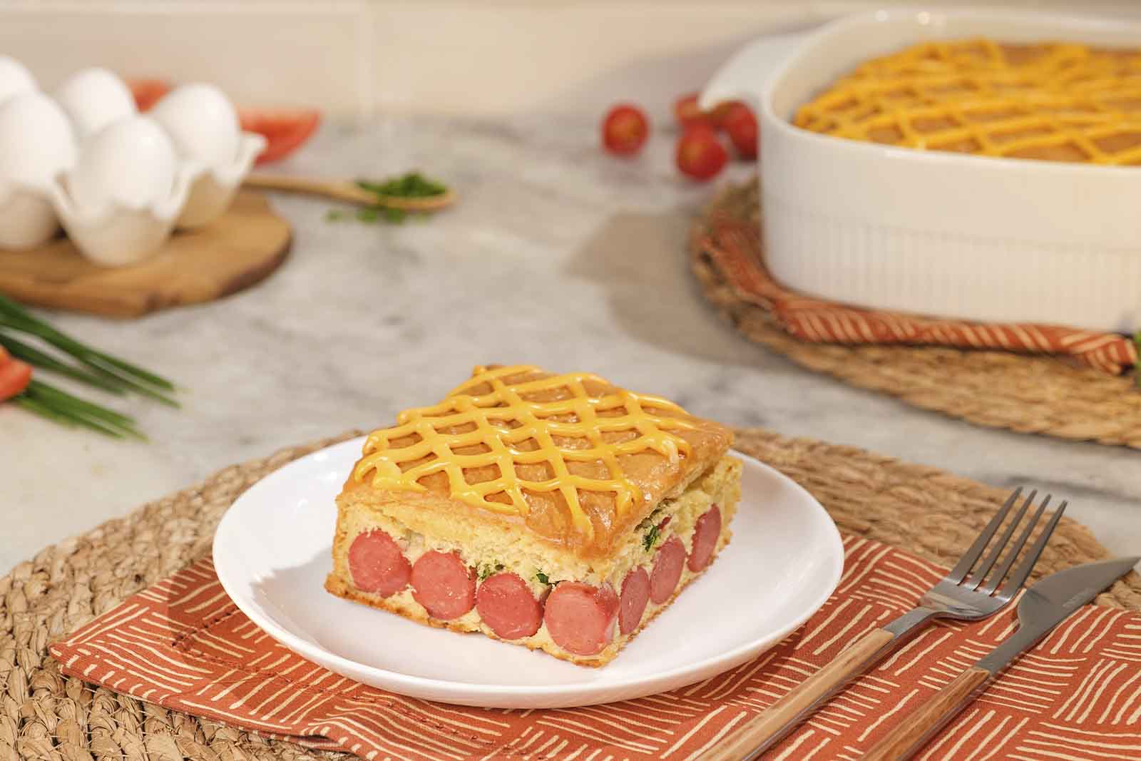 Torta salgada de salsicha