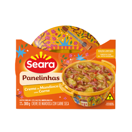 Creme de Mandioca com Carne Seara 300g Creme de mandioca Seara 300g