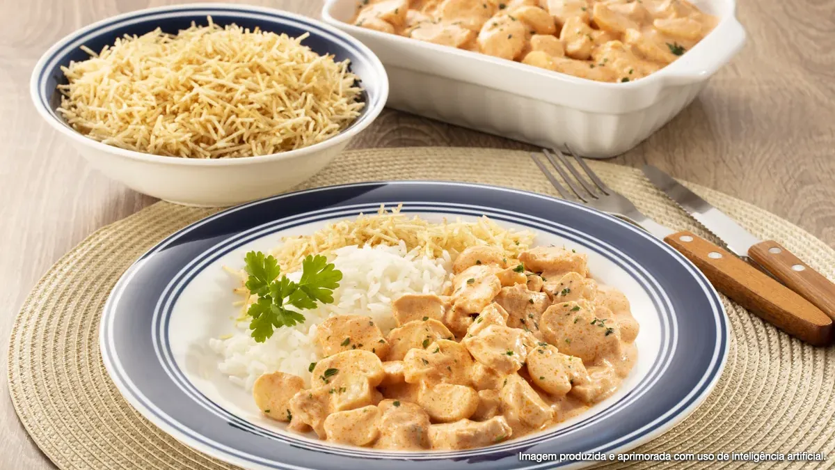 Estrogonofe de frango