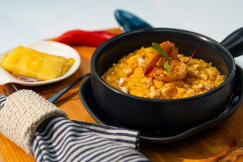 Risoto de Moqueca de Camarão