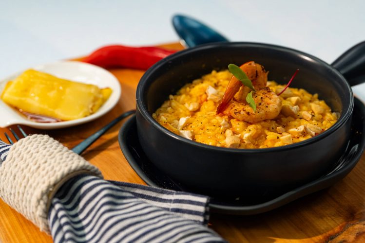 Risoto de Moqueca de Camarão