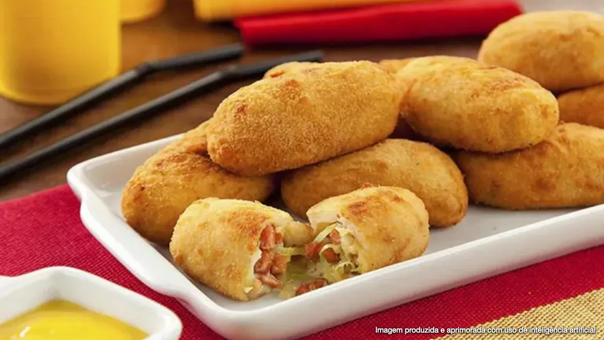 Bolinho de Batata, Linguiça e Repolho