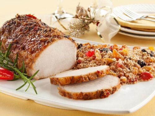 Lombo Suíno com Cuscuz Marroquino