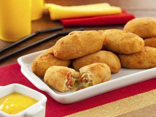 Bolinho de Batata, Linguiça e Repolho