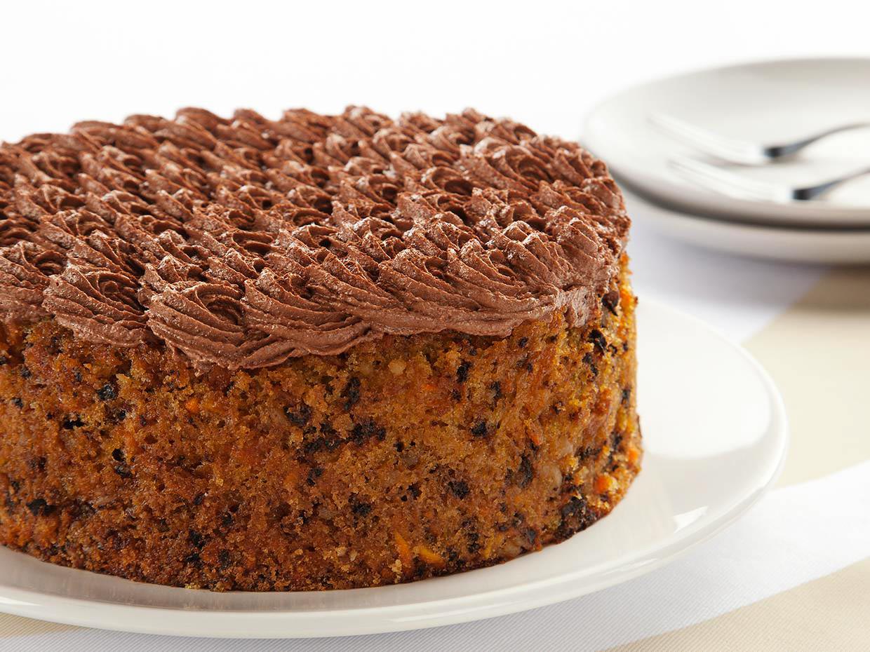 Bolo de Cenoura, Nozes e Chocolate