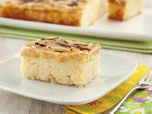 Delícia Gelada de Coco e Doce de Leite