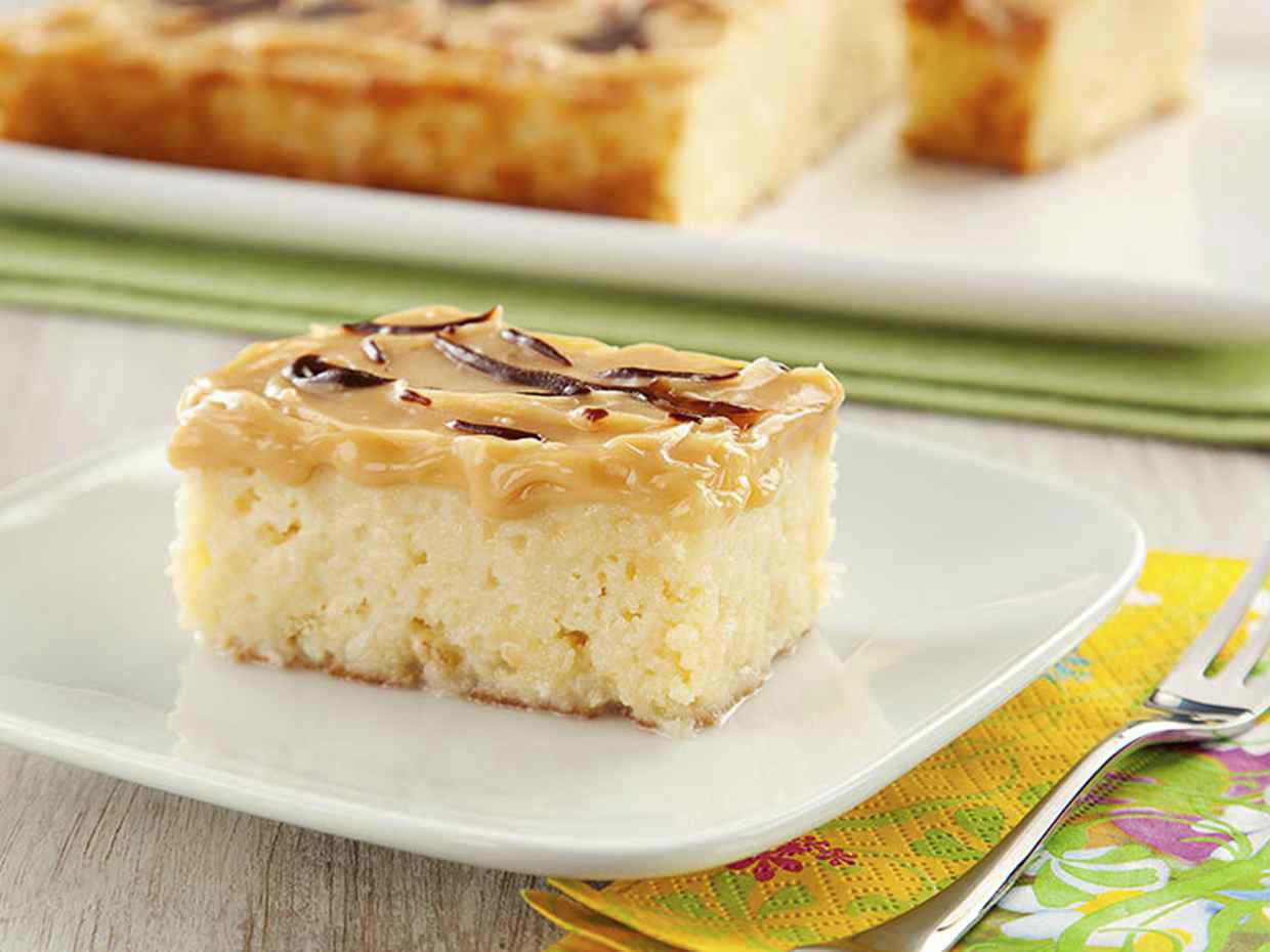 Delícia Gelada de Coco e Doce de Leite