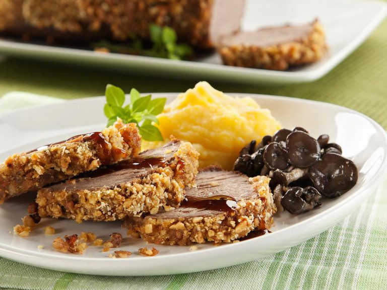 Filé com Crosta de Castanhas