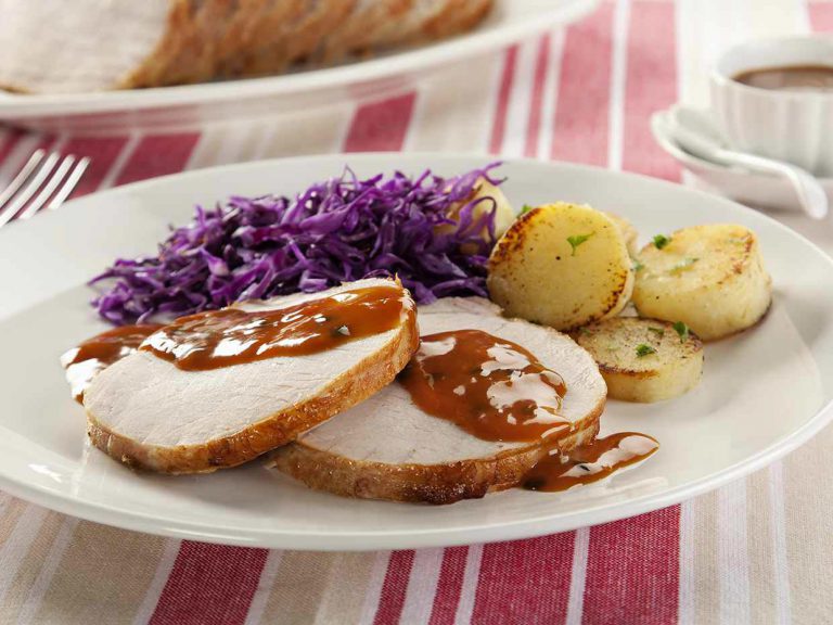 Filé Suíno ao Molho de Maracujá, Laranja e Mel