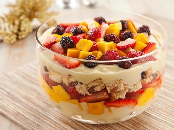 Pavê de Panetone com Frutas